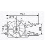 MAGNETI MARELLI - 069422478010 - MTC478AX Вентилятор  охлаждение двигателя Fiat Punto 1.2 99-